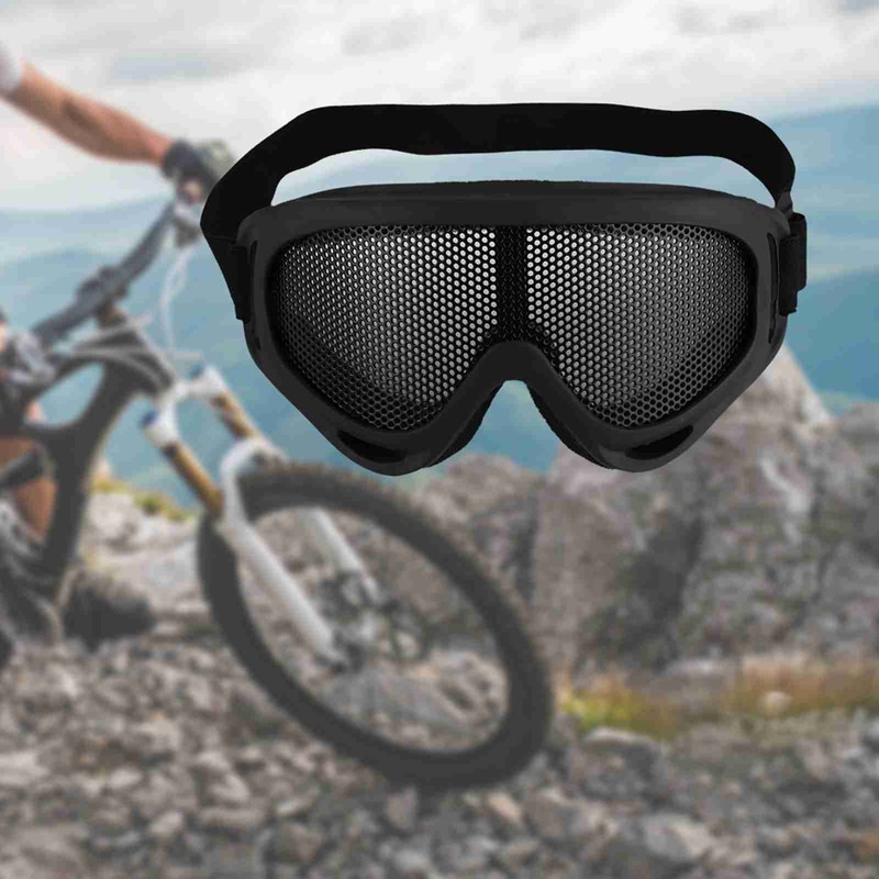 X400 Tactics Mesh Goggles Steel Lenses Sunglass Outdoor Paintball Eyewear