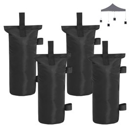 PZJFH 4-Piece Gazebo Sandbags, Gazebo Weights Set, 800D Oxford Thick Sandbag Weighting, Sandbags Gazebo, Sandbags for Filling, Robust Oxford Materials, Waterproof PVC