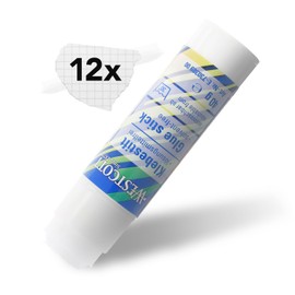 Westcott Glue Stick, 12 Pieces