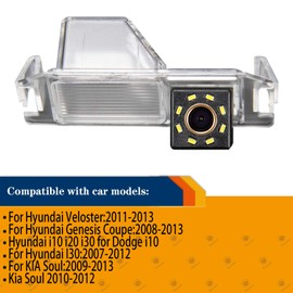 HD 720p Reversing Camera Waterproof Night Vision Rear View Camera Parking Aid Reversing Camera for Hyundai I10 I20 I30 Veloster Solaris KIA Soul Genesis