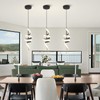 Sovinzert 4000K Modern Pendant Light, 15IN Spiral LED Pendant Lights