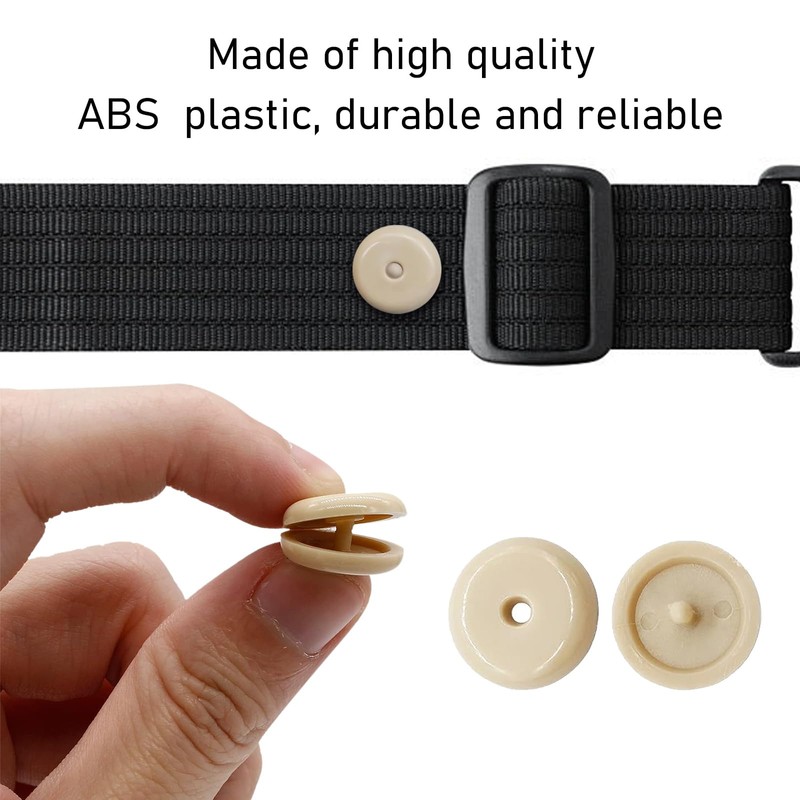Sylvil 10 Sets Seat Belt Button Stop, Plastic Seat Belt