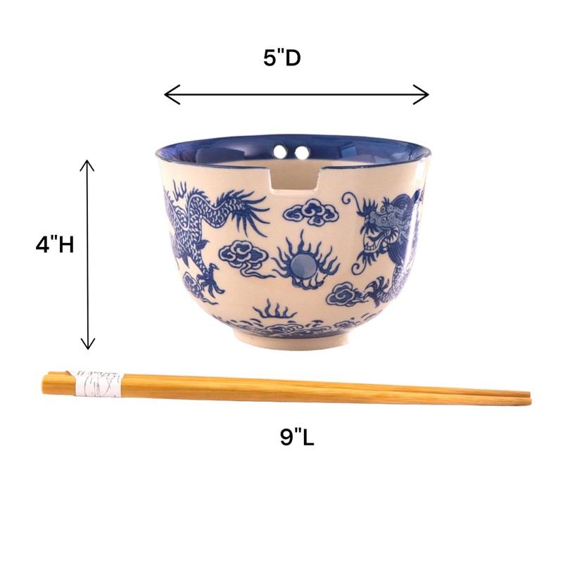 Urban Tokyo Handpainted Ceramic Glazed Japanese Ramen Udon Noodle Rice