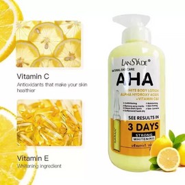 AHA Strong Brightening Body Cream Hydroxy Acid Vitamin C Whitening 500ml USA.
