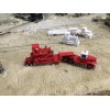 "Handmade" N Scale FIRE BULLDOZER LOWBOY SET ENGINE TRUCK 3D