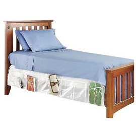 Whitmor Bedskirt Storage Organizer Clear