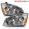 AmeriLite For 2005-2006 Altima Halogen Sedan Model Crystal Chrome Replacement