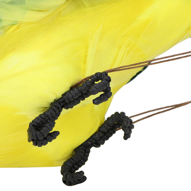 Beautiful Unique Simulation Parrot Decor Artificial Feather Bird Garden Landscape