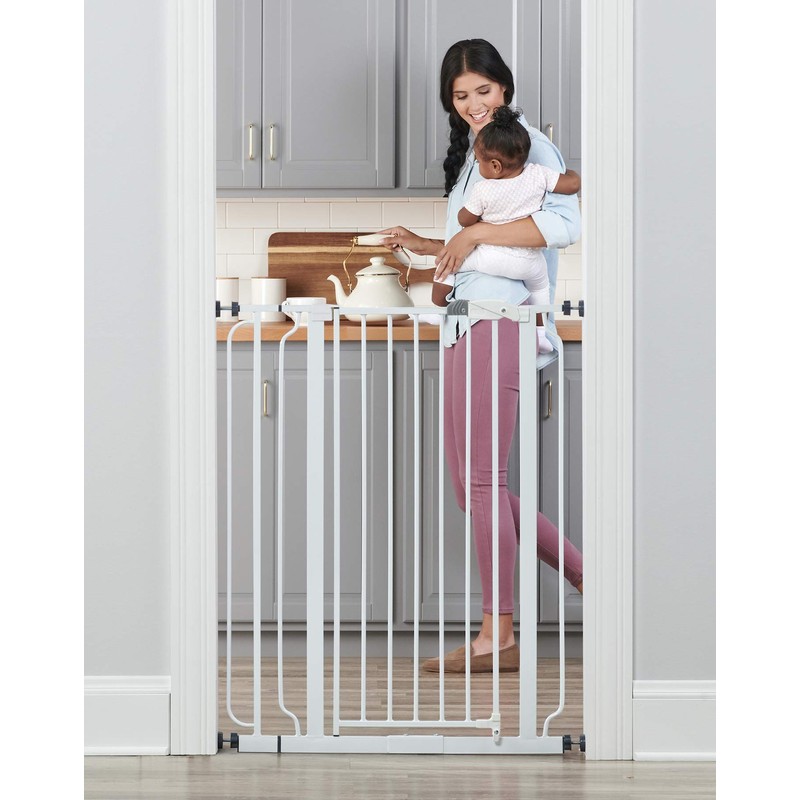 Regalo Easy Step Extra Tall Walk Thru Baby Gate, Includes