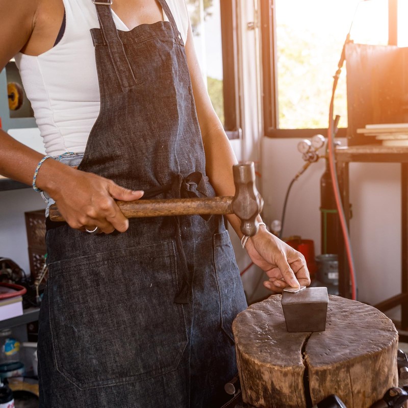 PATIKIL 50x25mm Steel Bench Block, Steel Block Metal Bench Block