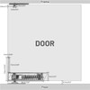 Ptazucv Double Action Spring Hinges -Swinging Door Hinge -Pivot Hinge，with
