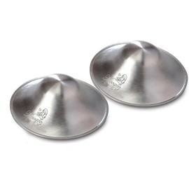 The Original Silver Nursing Cups - 999k Silver Cups - Nipple Shields for Nursing Newborn - Newborn Essentials Must Haves - Nipple Covers Breastfeeding - 999 Silver