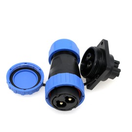 ZBLZGP TY28 2 Pin Waterproof Connector 45A Power Electric Plug Socket Screw-Crimp Solder-Free Male Female Cable Quick-Disconnect for Boat Surfboard Solar Outdoor