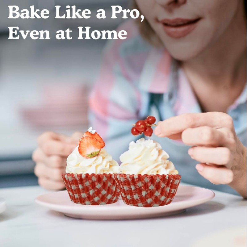 Regency Wraps Greaseproof Professional Grade Baking Cups, Pack of 40,