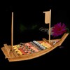 BIPEGE Wooden Sushi Boat Serving Tray, 28 Inch Sushi Plate