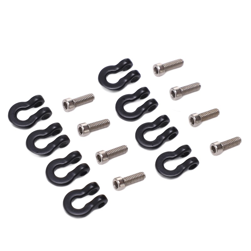 8pcs Metal Front Rear Bumper Trailer Hook for 1/24 RC