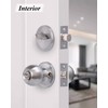 Lanwandeng (6Sets) All Keyed Same Entry Door Knob and Single