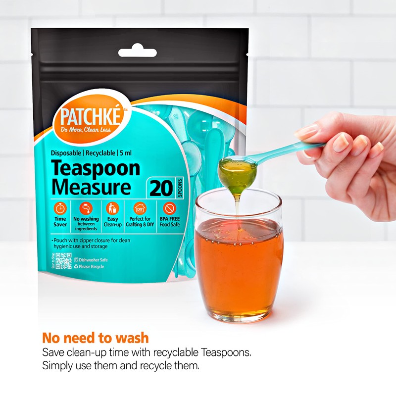 Plastic Measuring Spoons, Fits in Jar, Good for Formula, Coffee,