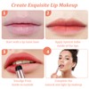 2 Pieces Reusable Dual Ended Silicone Lip Brush with Cap,