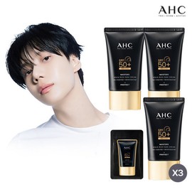 AHC 2026 최신상 마스터즈 썬크림 60ml대용량 3 + 체험분 1매 AHC 2026 Latest Masters Sun Cream 60ml Large Size 3 + Sample 1 Sachet
