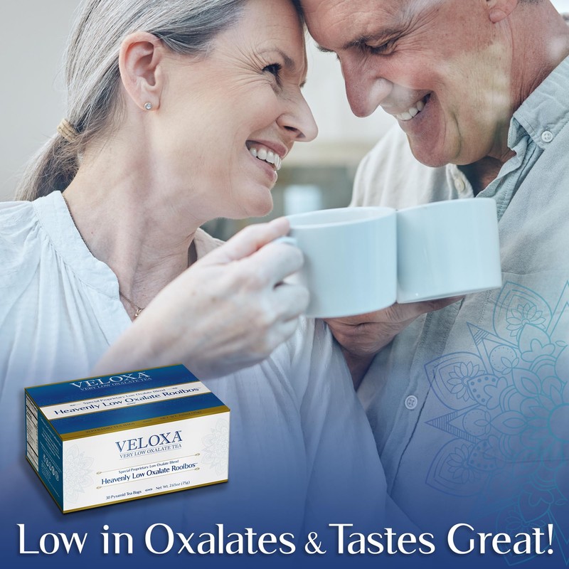 Veloxa™ Very Low Oxalate Tea (30 Pyramid Tea Bags, Heavenly
