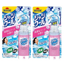 [Set of 2] Heat Protection Shirt Cool Floral Soap Scent, 3.4 fl oz (100 ml)