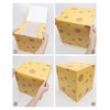 TOUROAM 4 PCS Cheese Party Decoration Boxes, Yellow Cheese Food