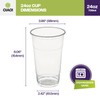 CIAO! 24OZ PP Plastic Cold Drink Cup, Great for Smoothies,