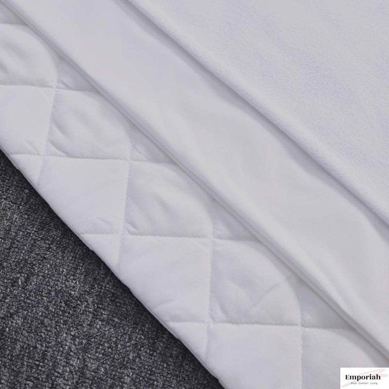 Emporiah Waterproof Quilted Pillow Protector Pad, Super Soft, Breathable and