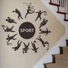 ANFRJJI Vibrant Sports Wall Decal - Football, Basketball, Baseball, and