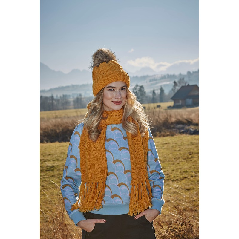 ELIMELI® Winter Hat Women's Hat with Fur Bobble Fleece Lining