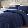 satisomnia Twin Comforter Set Navy Blue, Lightweight Comforters Twin Size