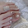 Nail Tip, Foot Nail Seal, False Nails, 24 Pieces, Cute