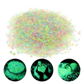 TenaLucy Pack of 10,000 Luminous Stones, Fluorescent Stones, Luminous Stones, Pebbles, Decorative Stones, Muggle Stones, Luminous Stones, Glow in the Dark, for Outdoor Garden Decoration (Colour)