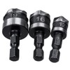 Bestgle Countersunk Drill Chamfer Cutter Bit Set of 3 Countersinks,