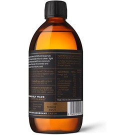 Ancient + Brave True MCT Oil 500 ml, C8 + C10 Blend, 100% Derived from Coconuts, Ketogen, Intermittent Fasting & Nootropic Support, Pure, Vegan, Paleo and Keto-Friendly