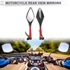RATCHROLL 1 Set Universal Motorcycle Rear View Mirrors Adjustable Bar