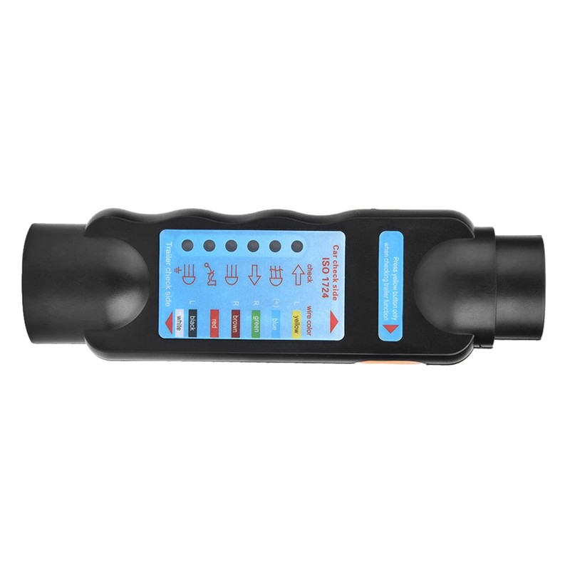 Lwuey European Standard 12V 7 Pin Trailer Tester Plug, Trailer