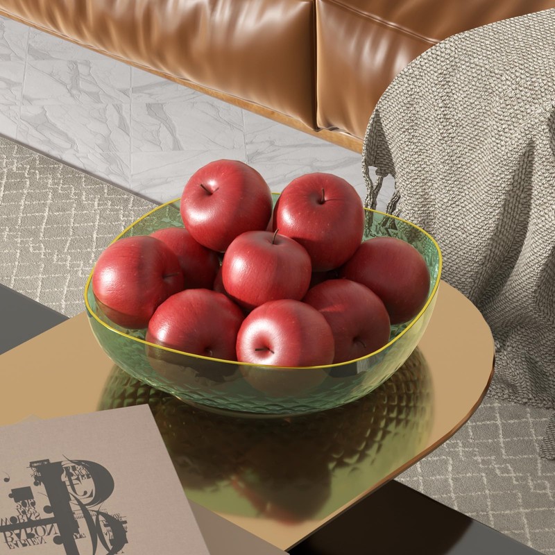 Zopnny Plastic Decorative Pedestal Bowl, Round Fruit Basket Bowl for
