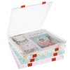 Rainmae 12"x12" Scrapbook Paper Storage, Stackable Kids Artwork Storage Organizer
