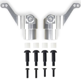 HobbyMarking Aluminum Steering Knuckles Arm Kit for Tamiya Super Clod Buster Bullhead TXT-1 1/10 Scale Monster Trucks RC Car Upgrade Parts