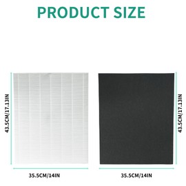 D480 H13 True Hepa Replacement Filter D4, Compatible with Winix D480 Air Purifier, 1 True HEPA+6 Carbon Filters, Part Number 1712-0100-00, True HEPA D4 Filter.