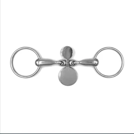 Equine Smile ES0075 Tongue Stretcher Snaffle Bit Water Snaffle with Stainless Steel Tongue Spoon Bit Thickness 19 mm (12.5 cm)