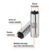 Truper D-1224-HL, Dado largos de 6 puntas std, 3/4", cuadro