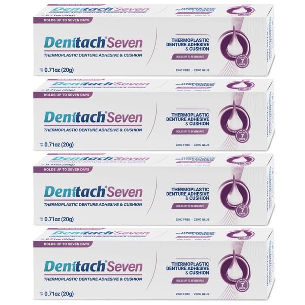 Denttach Seven Denture Adhesive, Thermoplastic Denture Cushion and Reliner, Upper