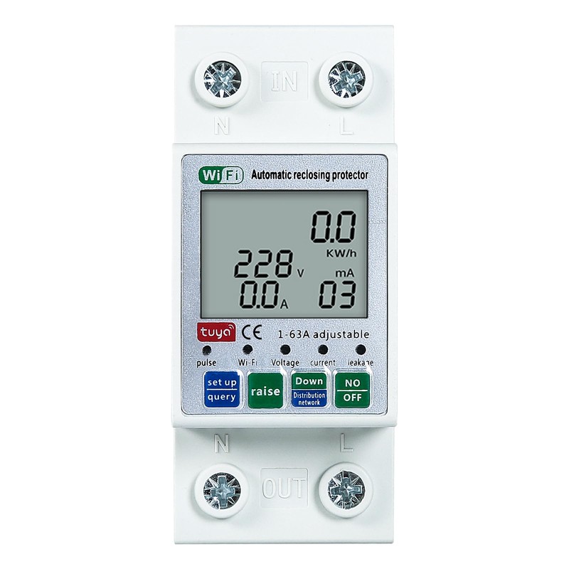 DEWIN Electricity Meter, DIN Rail, Smart Energy Meter Tuya WiFi