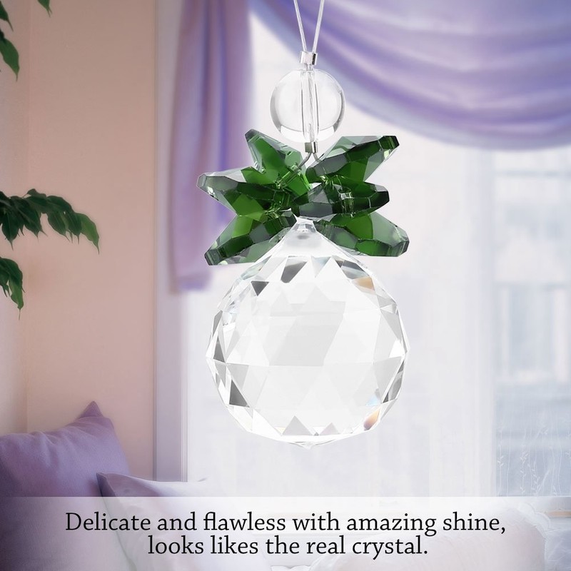 Crystal Suncatcher Hanging Pendant Angel Handmade Ornament Wedding Decor Rainbow