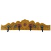 GURU SHOP Indian Vintage Coat Hook Rack - Design 1,