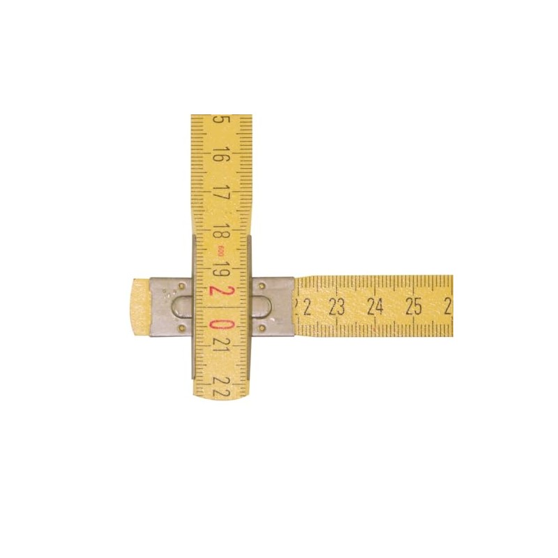 STABILA Type 607 2m Yellow Wooden Folding Ruler Metric Scale