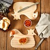 3 PAGEN® Wooden Board with Animal Design Chicken, Breakfast Board